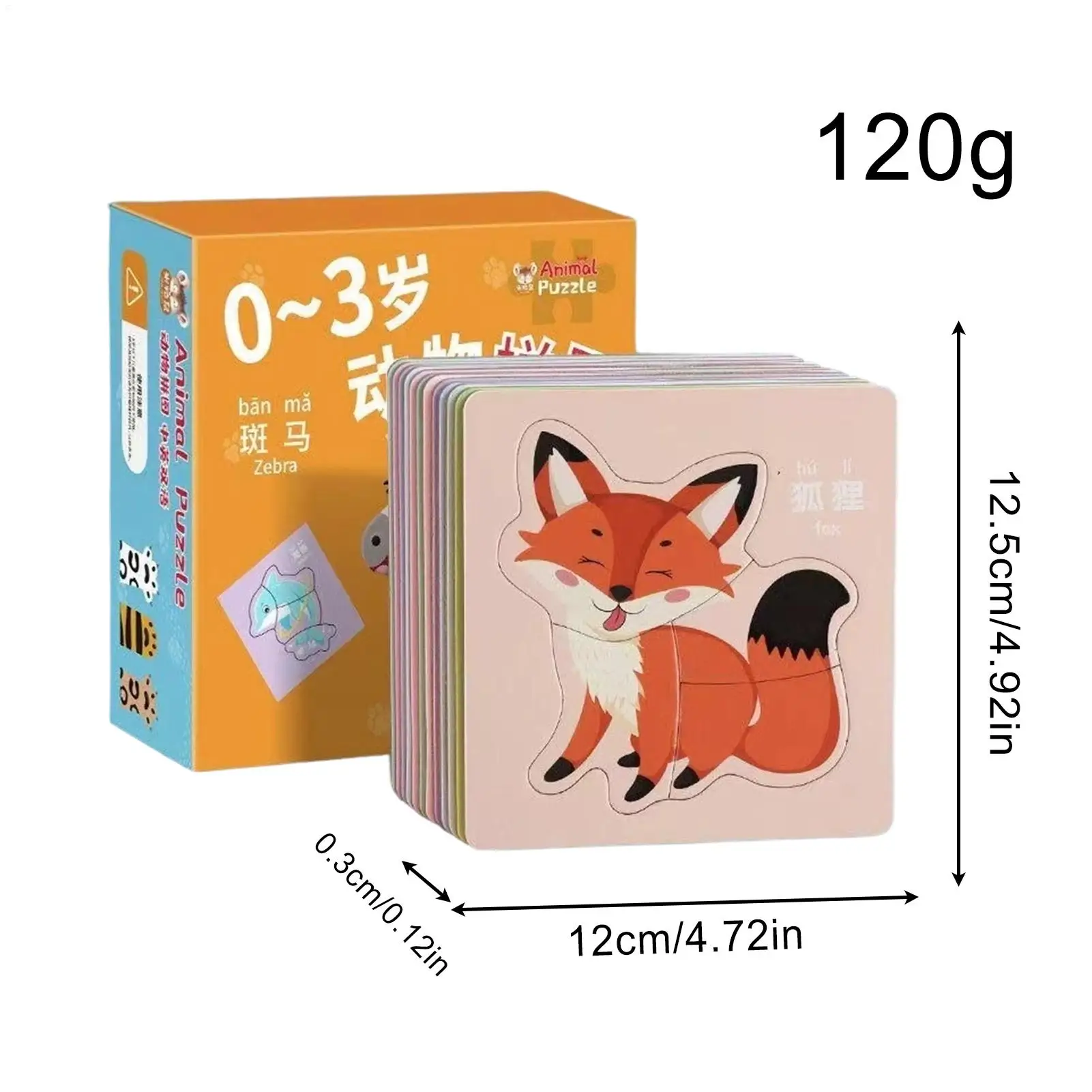 Kids Jigsaw Matching Puzzle Game Baby Early Learning Cognition Animal Fruit Traffic Educational Toys for Children Gifts