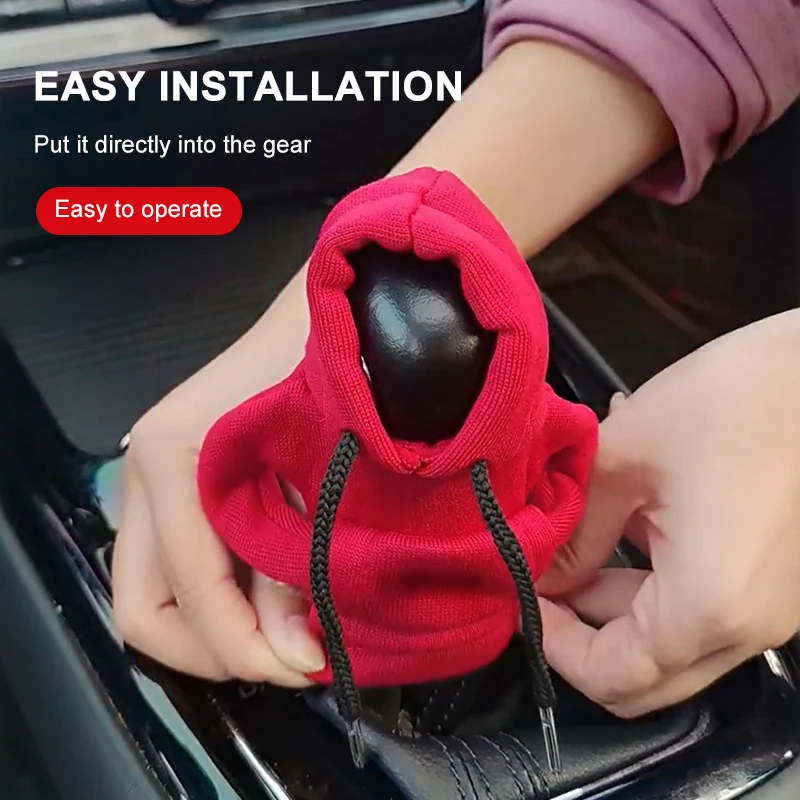 

Gear Shift Hoodie Shift Cover Gear Handle Decoration Fits Manual Automatic Car Shift Lever Case Auto Modification Accessories