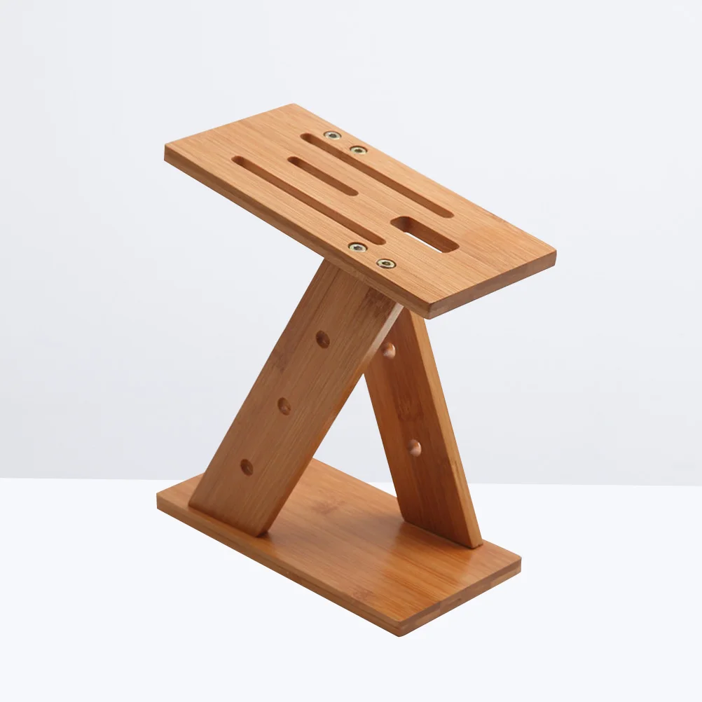 

Z Shaped Knife Holder Ventilated Bamboo Rack for Cleaver Scissors Storage Block Home Organizer Tool Container