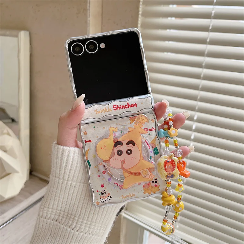 

Wave Cartoon Star Boy Magnetic for Samsung Galaxy Z Flip 7 Protective Back Cover for ZFlip7 Case Shell