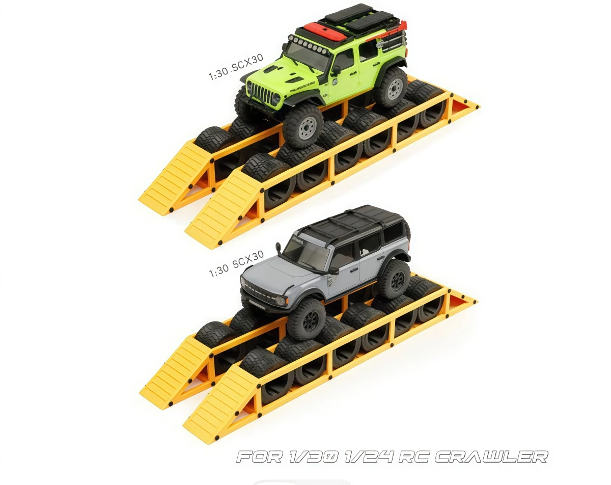 3D‑Printed Scale‑Tire‑Barrier‑Obstacle For 1/24 1/30 1/32 RC Crawler Axial SCX30 SCX24 TRX4M Desktop‑Off‑Road‑Track‑Scene‑Parts