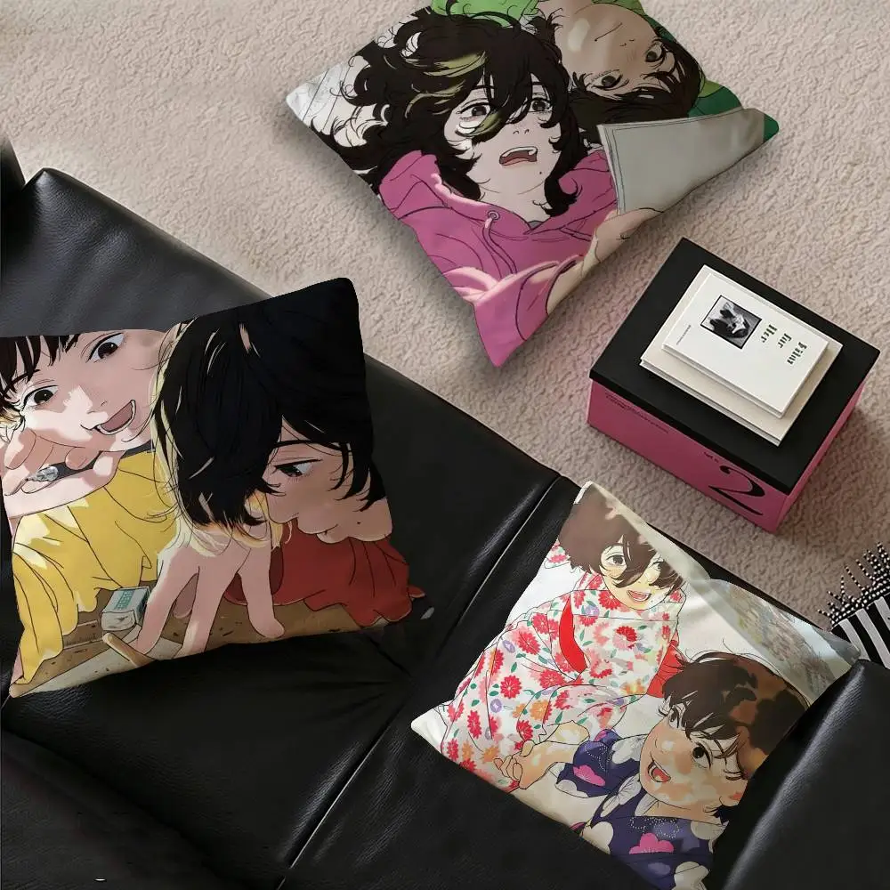 Anime Look Back Cushion Cover Car Throw Pillow Case For Sofa Car Christmas Gift 40x40cm 45x45cm
