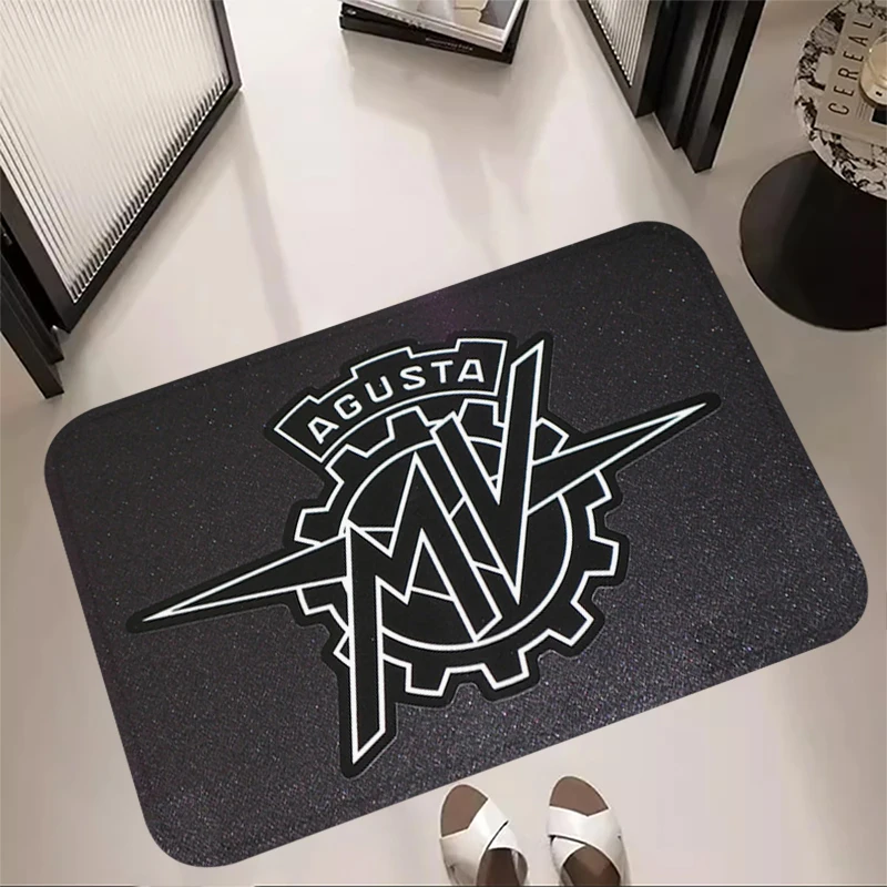 Motorcycle Rug Living Room MV Agusta Foot Carpets Entrance Doormat Floor Mats Carpet Anti Slip Mat Home Kitchen Hallway Decor