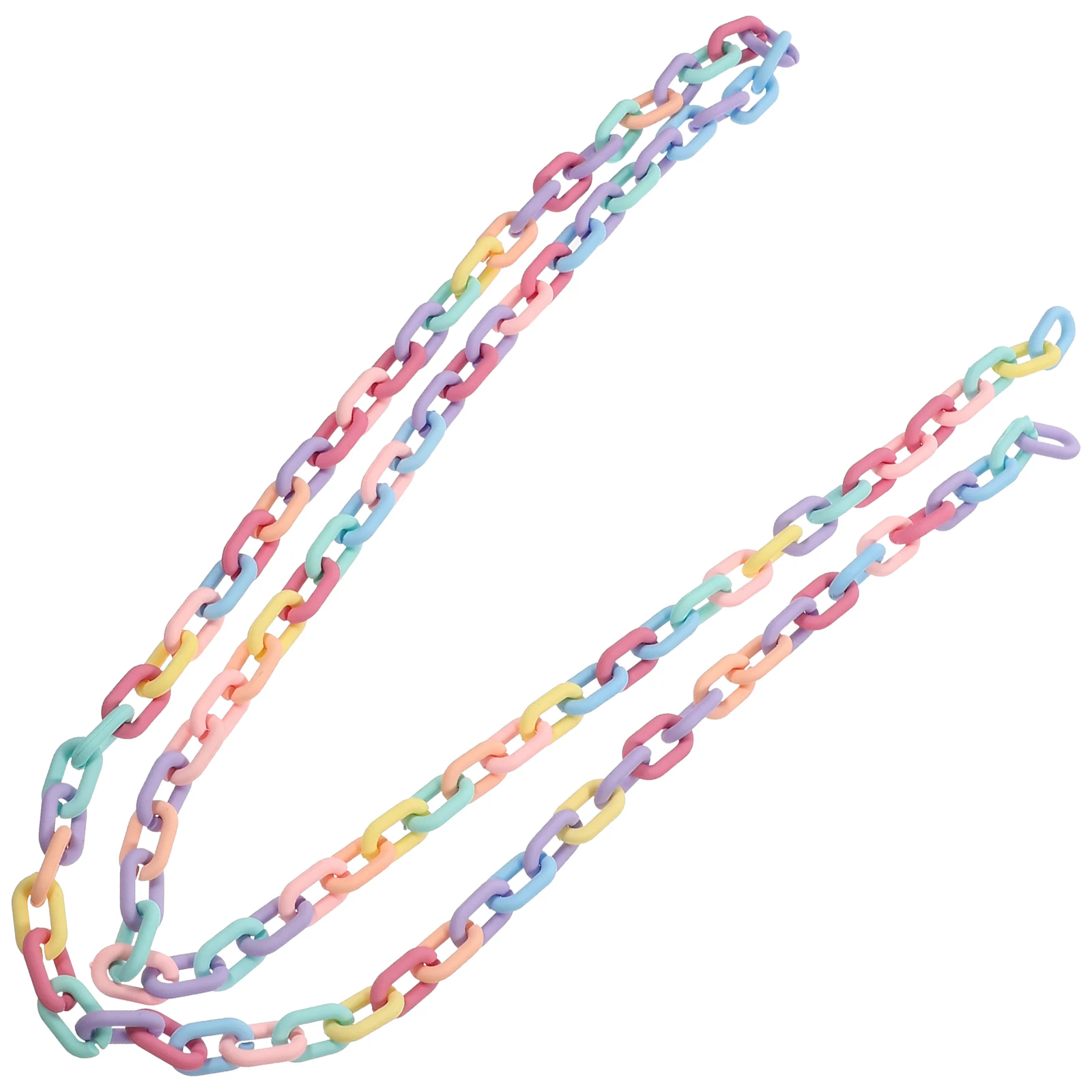 

Acrylic Necklace Chain for DIY Crafts Bag Accessory Pendant Hanging Lightweight Durable Safe Smooth Surface Easy Detachable