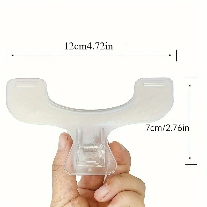 قطعة واحدة من مشبك كتب مضاد للانزلاق، منظم تخزين شفاف من البولي إيثيلين للقرطاسية - مثالي لأجهزة الكمبيوتر المحمولة ورف منظم الكتب