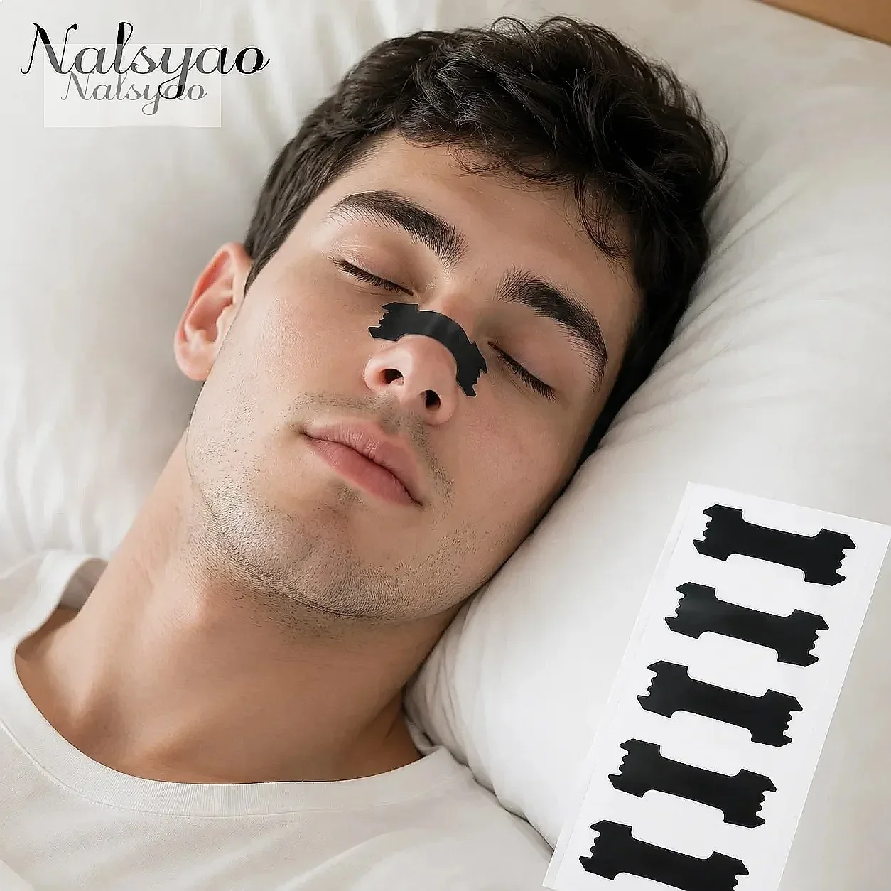Extra Strength Nose Strips 60/30/10PCS Set Anti Snoring Nasal Strips for Better Sleeping Relief Nose Congestion