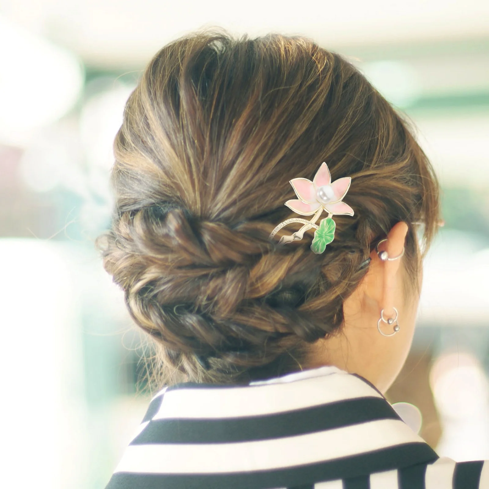 

Elegant Lotus Hairpin Unique Charm Chinese Traditional Hair Accessory Perfect for Hanfu and Events Lotus Hair Pin