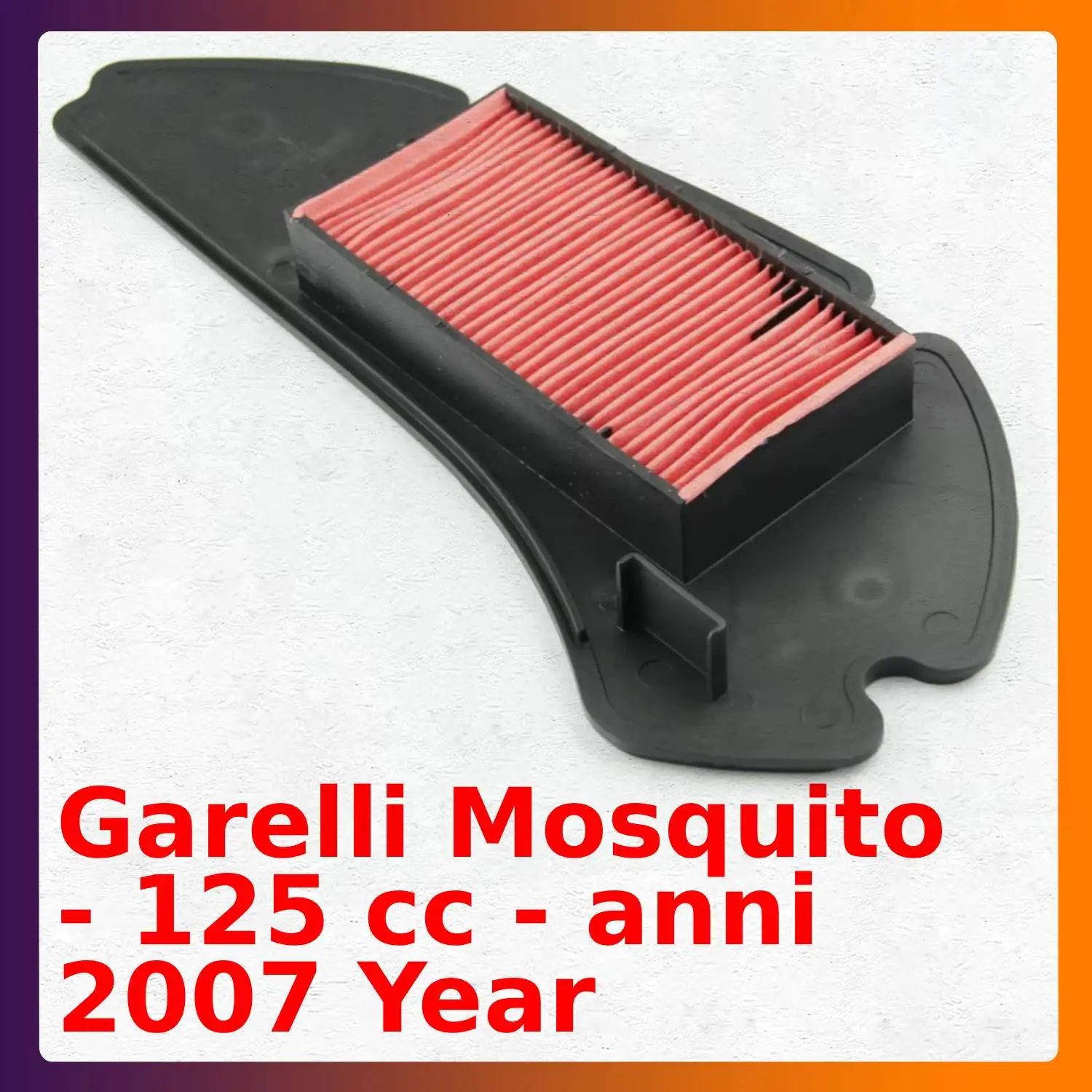 Filtro de aire de esponja para motocicleta Garelli Mosquito - 125 cc - año 2007