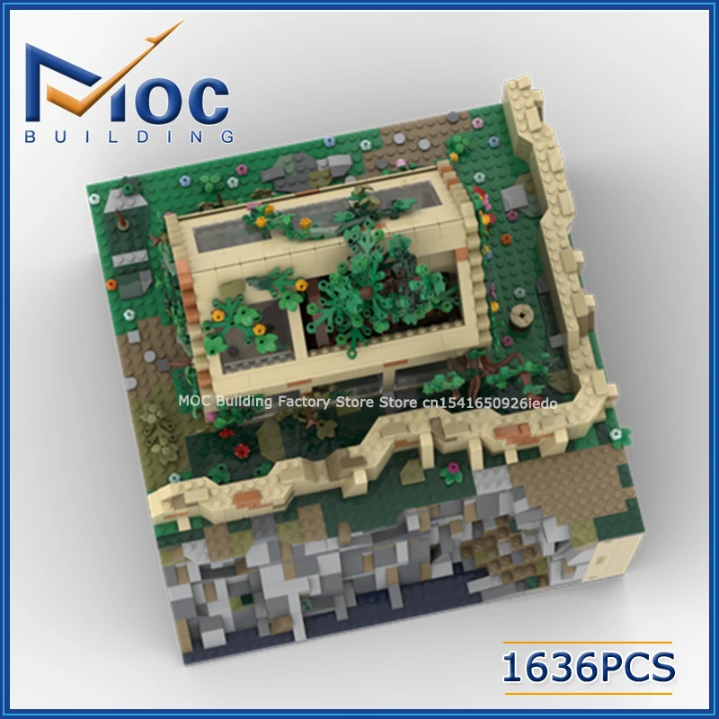 MOC Building Blocks Classic Magical Movie Series Scene Greenhouse Model DIY Assemble Bricks Collection Display Toys Xmas Gifts