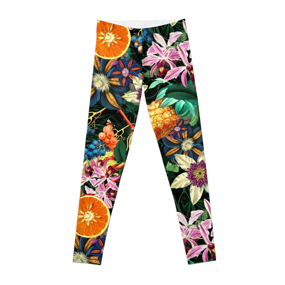 

Tropical Orange Garden Leggings sports woman gym Women's push up Womens Leggings