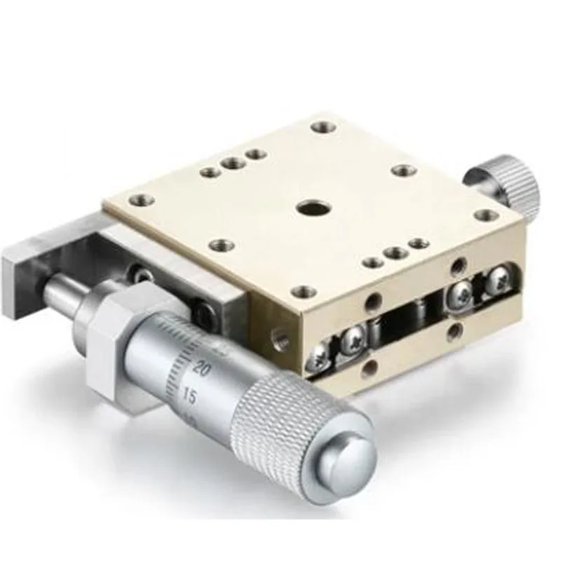 Manual Precision Micrometer Positioning Slide for Optics and Laboratory, LBX40-L Stainless Steel X-Axis Linear Translation Stage
