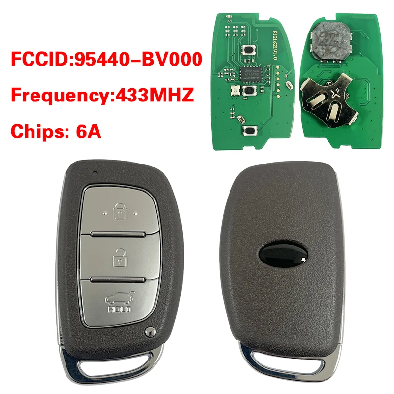 

CN020173 Aftermarket PN 95440-BV000 For Hyundai Creta 2021 Smart Key Remote 3 Buttons 433 MHz Fcc IdSYEC3FOB2003