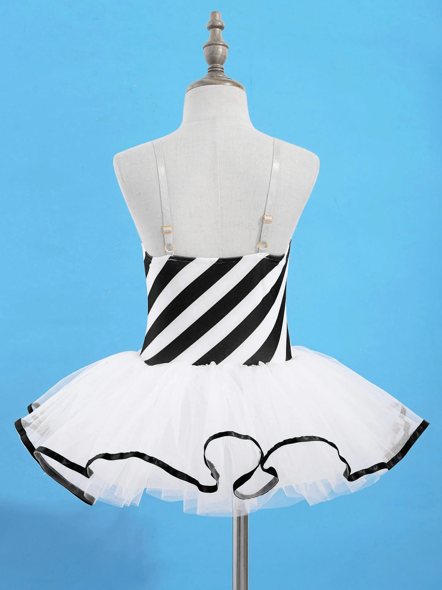 Nuovo vestito da tutu di balletto professionale per ragazze Vestito senza maniche cosplay di Natale con costumi di body da ginnastica per danza per bambini Bowknot