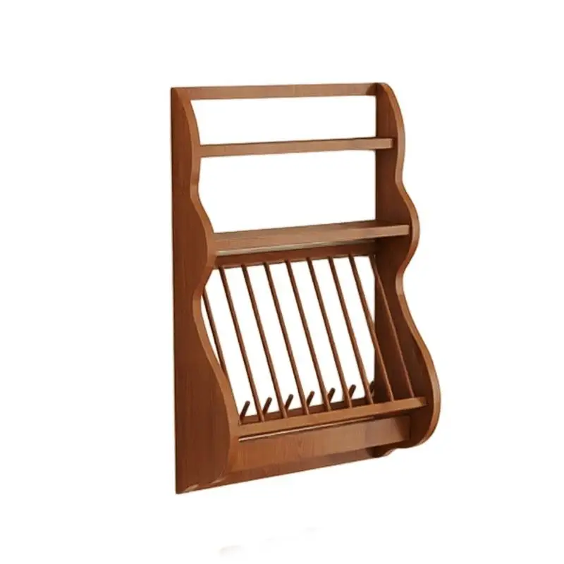 رف عرض عتيق من الشمال، رف أدوات المائدة، الرف، ديكور منتج جديد مموج، خزانة معلقة في القرون الوسطى، رف مثبت على الحائط #5