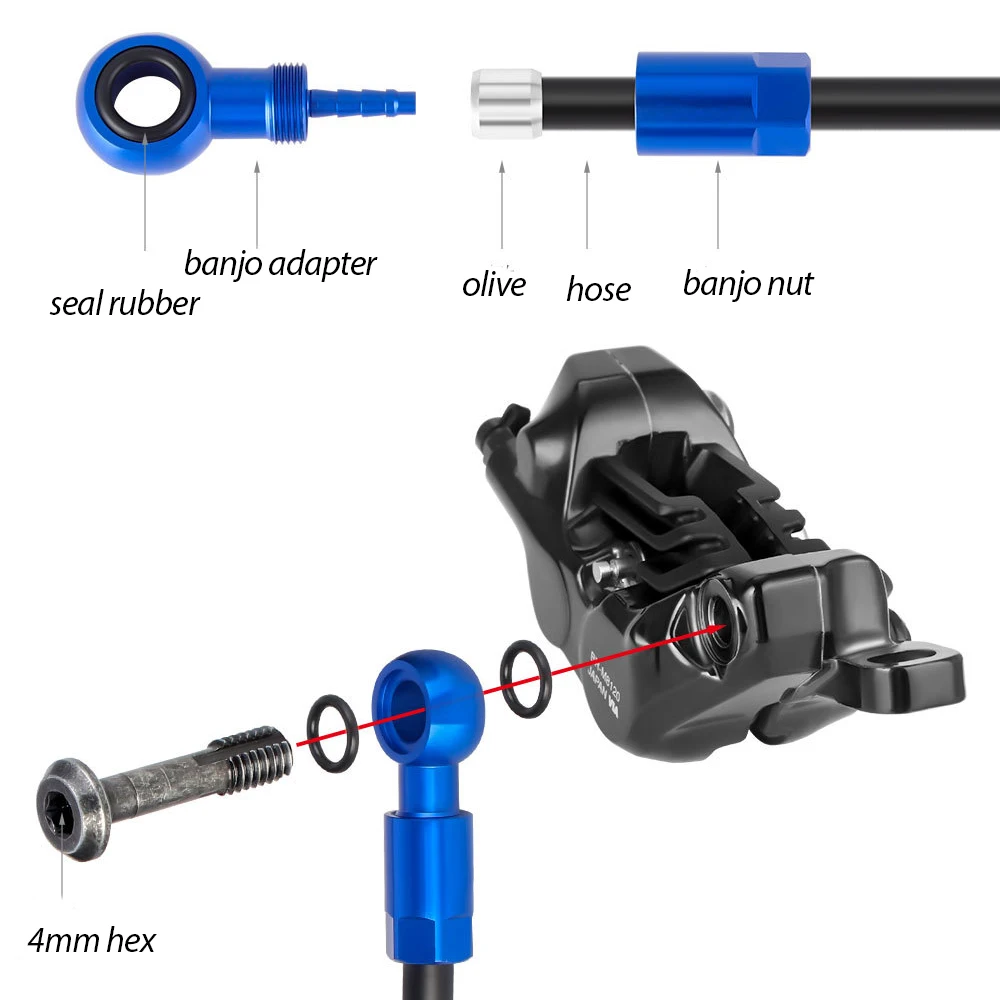 الدراجة الصحن الهيدروليكي خرطوم الفرامل البانجو تركيب إدراج عدة خرطوم الزيتون محول ل SLX XT XTR ZEE SAINT BH90 M640 M7000 M8000 M8020