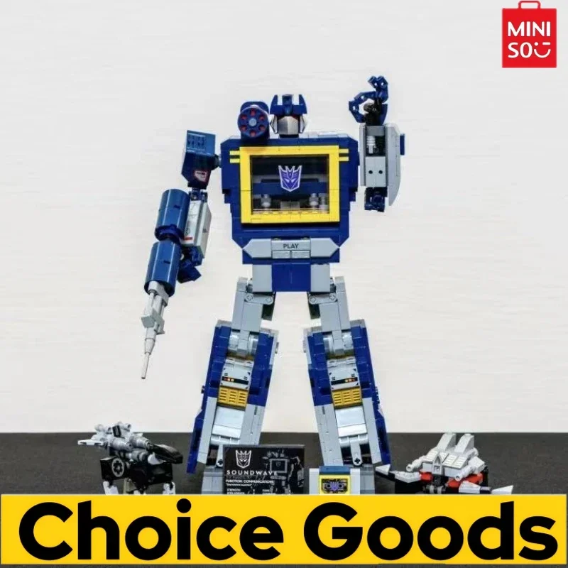 MINISO  FIT 10358 Robot Soundwave Building Blocks Model Toys Gift for Boys Kids Christmas Birthday Home Decor