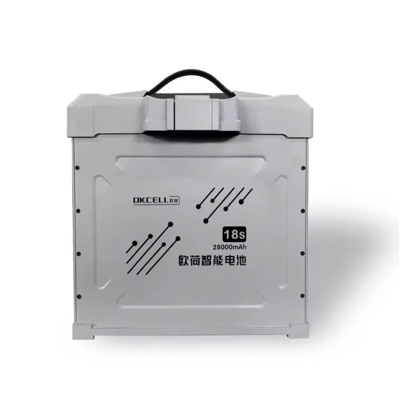 OKCELL 18S 66.6V 1458.2WH 28000MAH Smart Lithium Battery Drone Plug-in Battery Suitable for 30L 50L Drone Frame