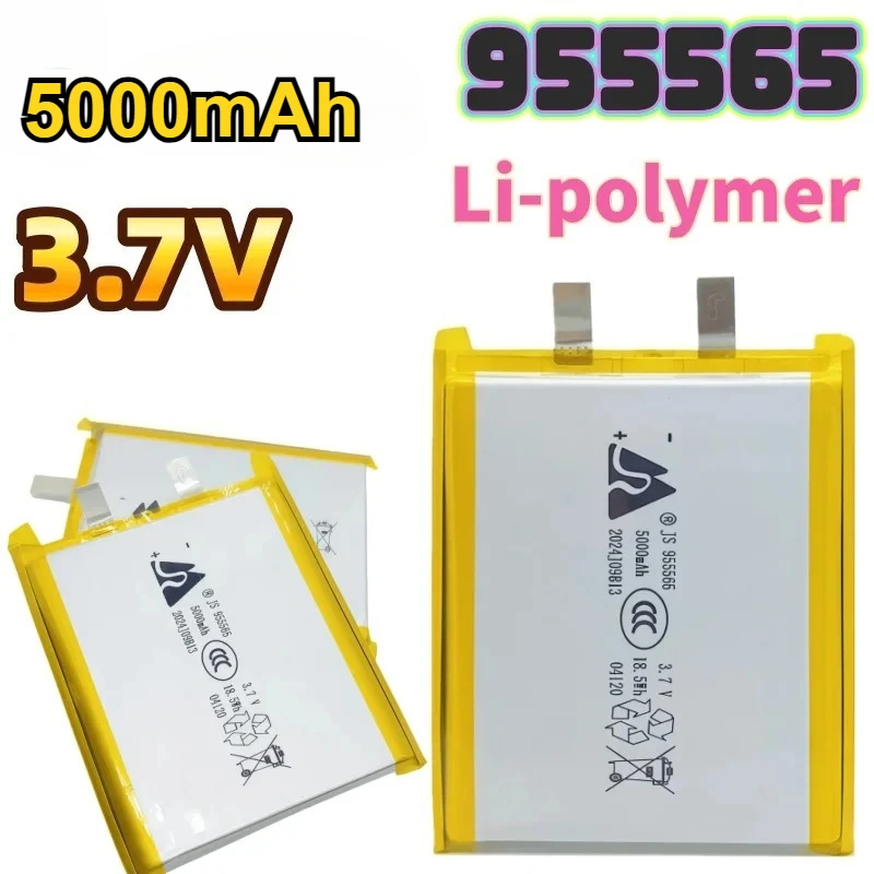 955565 3,7 V 5000 mAh wiederaufladbarer Polymer-Lithium-Ionen-Akku für mobile Powerbank, GPS, Bluetooth-Lautsprecher, SmartDevice