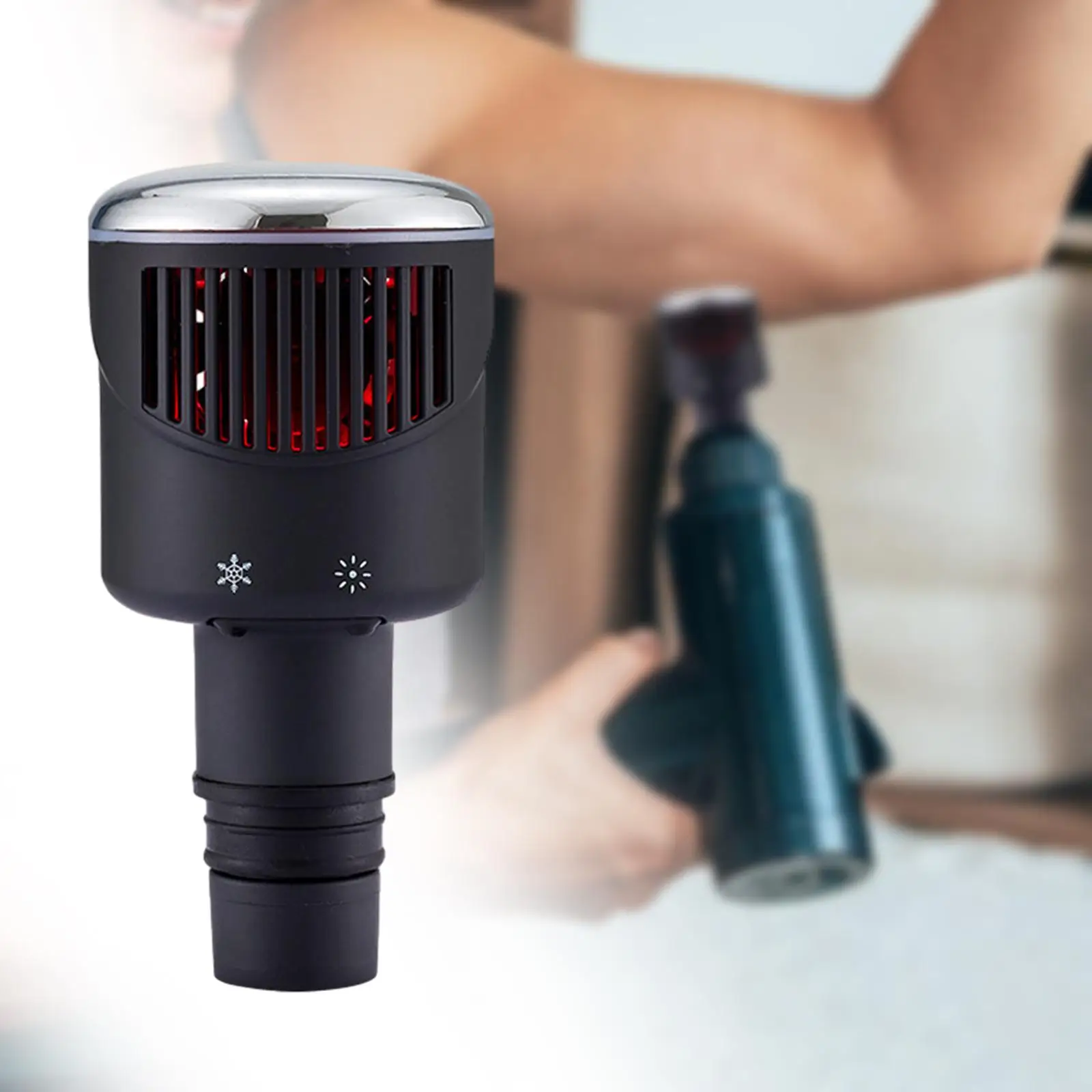 

Насадки для массажа с различными функциями, зарядка USB-C, сменные насадки для точечного массажа 19 мм, массажные инструменты, насадки для массажа головы с функцией нагрева и охлаждения