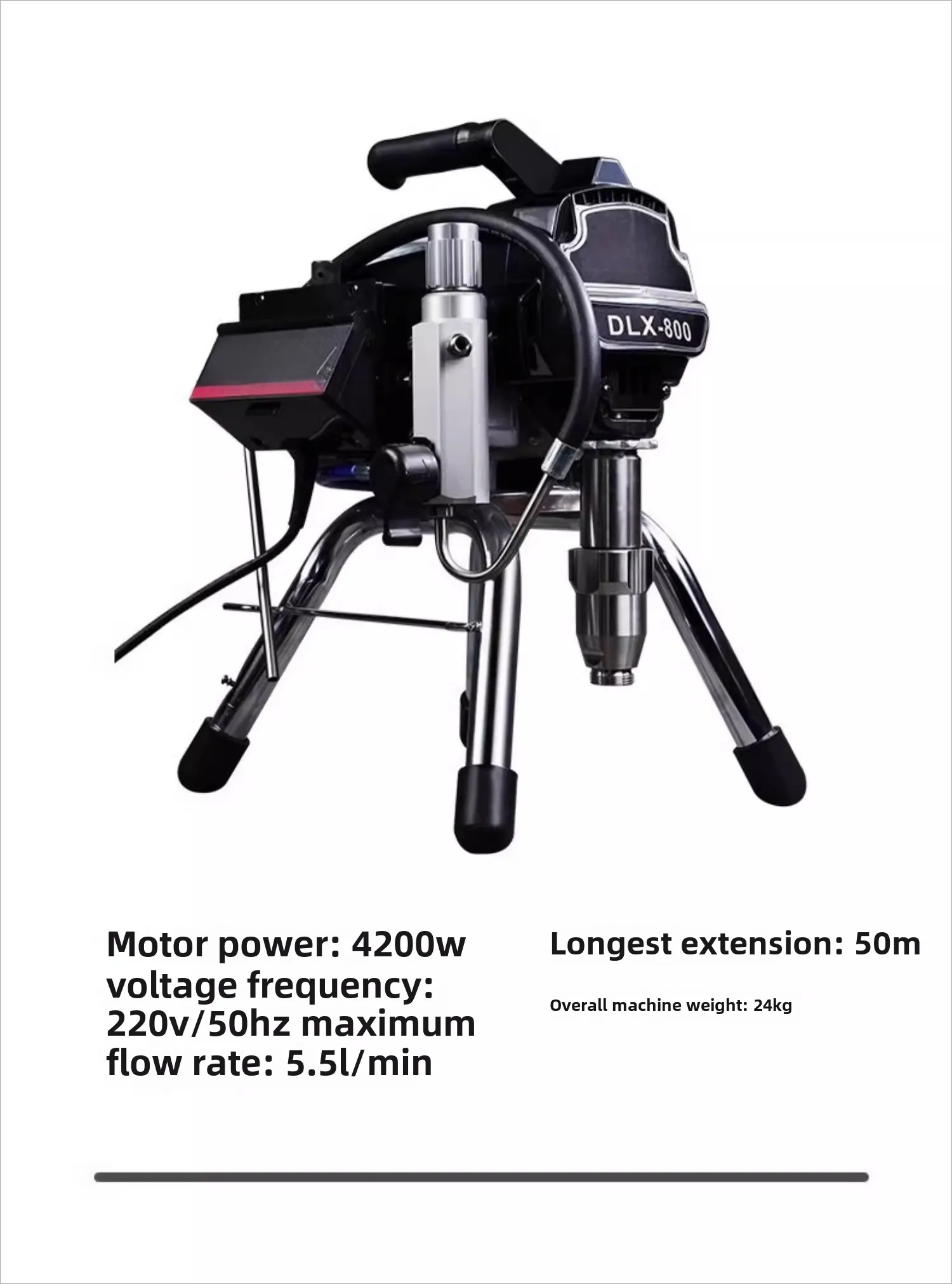 High pressure airless plunger electric spraying machine automatic latex paint paint small paint spraying machine gun