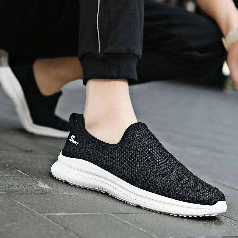 New Men's Sneakers Breathable Unisex Casual Shoes Outdoor Non-Slip Mesh Loafers Walking Lightweight Fashion Men Shoes