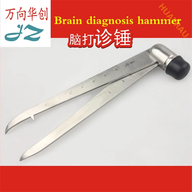 Medical brain diagnosis, hammer orthopedic examination, neurosurgery, reflex diagnosis, percussion, hammer and brain surgery dia