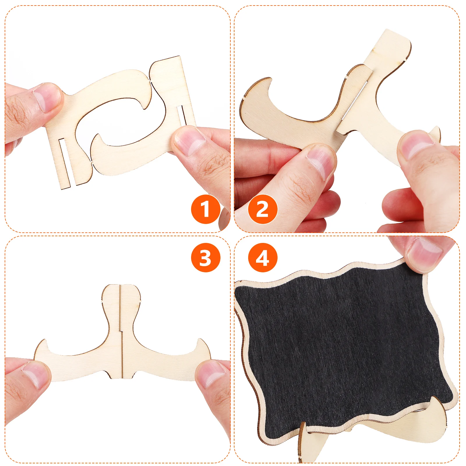 Mini Chalkboard Sign Table Signs Place Card Small Brunch Decorations Wooden Sticker