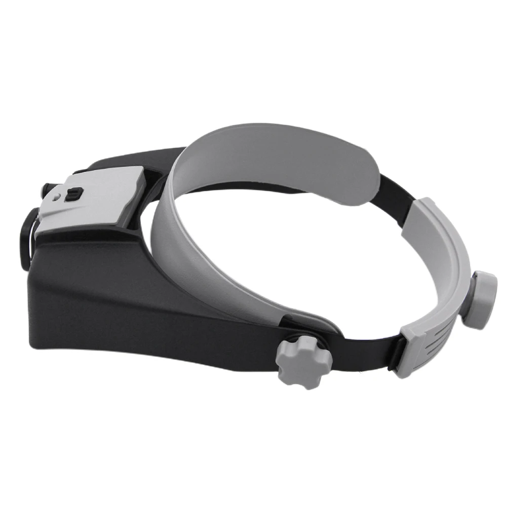 Head Mount Magnifier Glasses 1.5X 1.5X 6X 8X Loupe Helmet Magnifying Glass Lluminated Magnifier for Reading Jewelry Watch Repair
