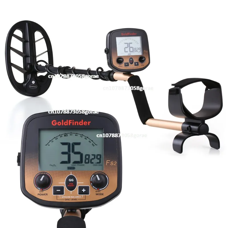 FS2 underground metal detector professional goldbug detector 2 coil treasure finder precise positioning LCD high sensitivity