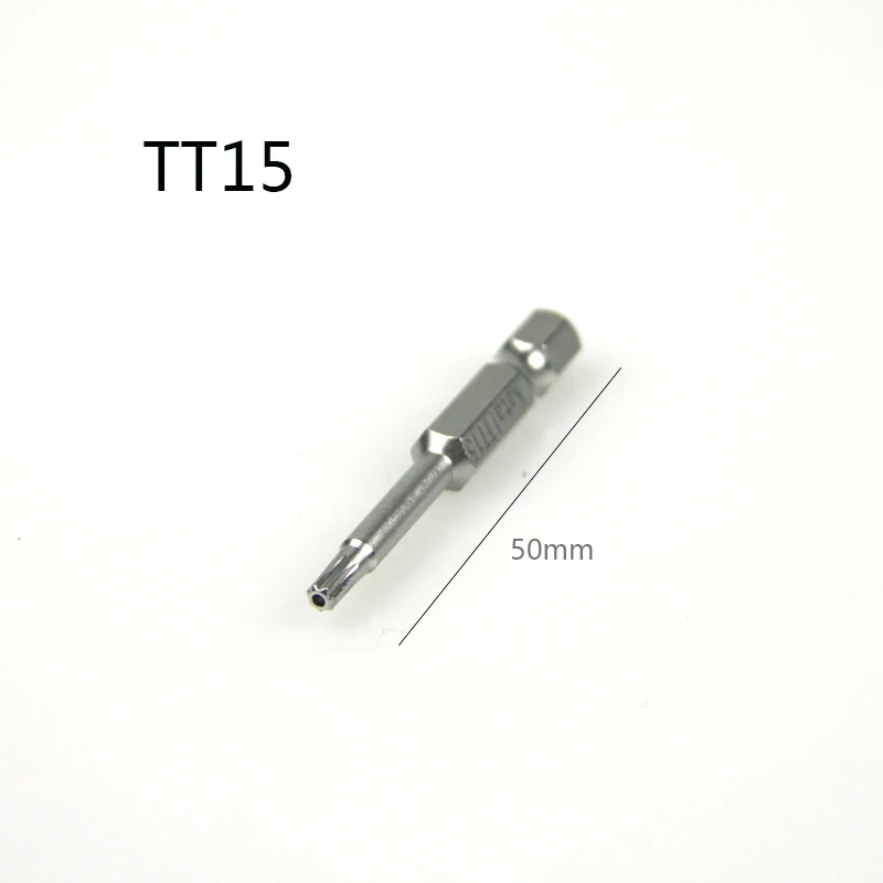 Imagem -05 - Torx Torx Chave de Fenda com Furo Interno Hex Haste Sete Bits Estrela Dentes Chave de Fenda Tt10-tt45 Pcs s2 9pcs