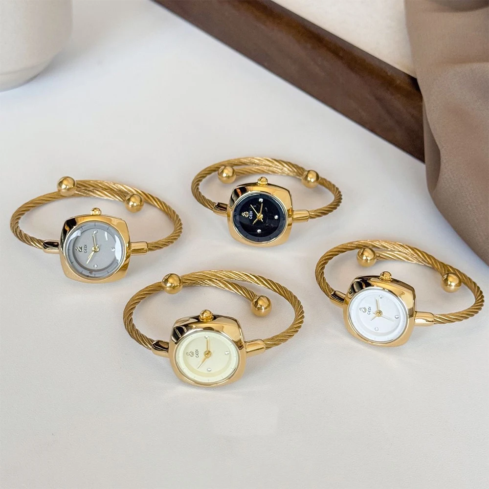 

Vintage Temperament Small exquisite woven rope bracelet watch for women's Girl party gift Jewelry wholesale