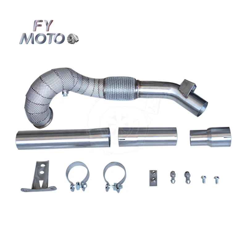 

3.5 '' Downpipe for vw Golf MK7 MK7.5 GTI / Seat Leon Cupra 5F/RS 5E TFSI / A3 1.8T 2.0T 2013+ with Heat Shield