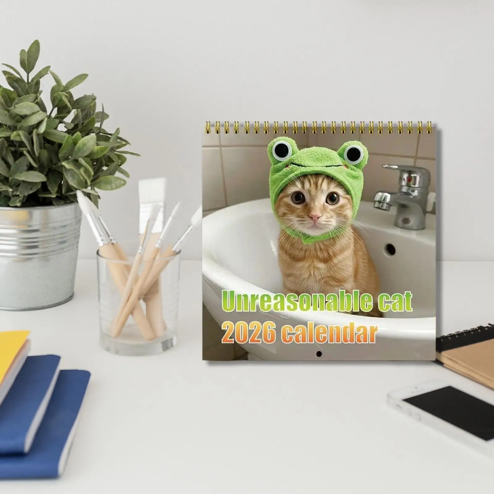 

Funny Calendar Cat 2026 Wall Planning Schedule Planner For Holiday Dates Christmas New Year Office Home Kids Adults Family
