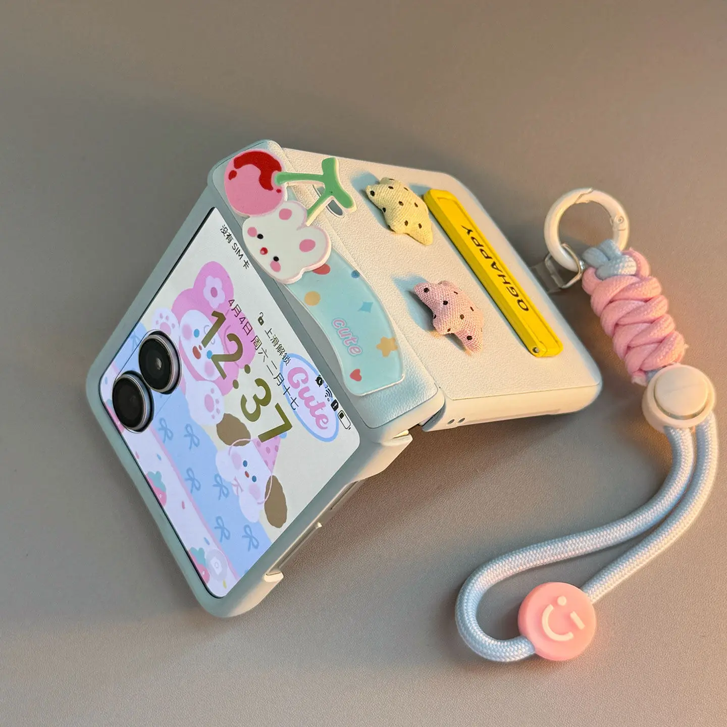 Urocze etui na telefon z magnetycznym stojakiem w kształcie gwiazdy, wykonane ze skóry PU z zawiasem, do Samsung Galaxy Z Flip 7 6 Flip 6 ZFlip7 — zdjęcie produktu 5