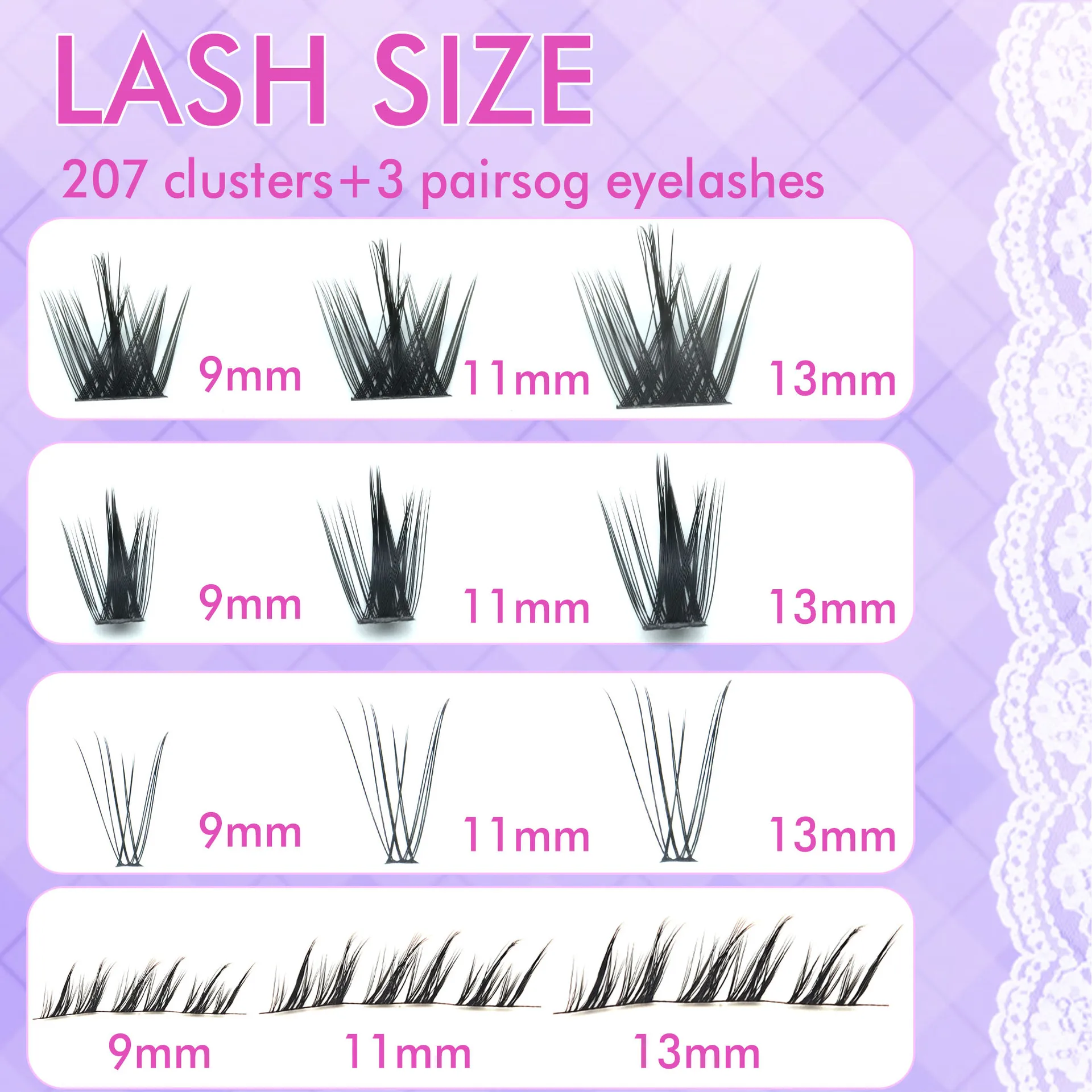 لتقوم بها بنفسك لاش تمديد عدة رقيق الفردية رمش تمديد العنقودية جلدة عدة لاش مزيل الصمغ لملحقات رمش ماكياج #6