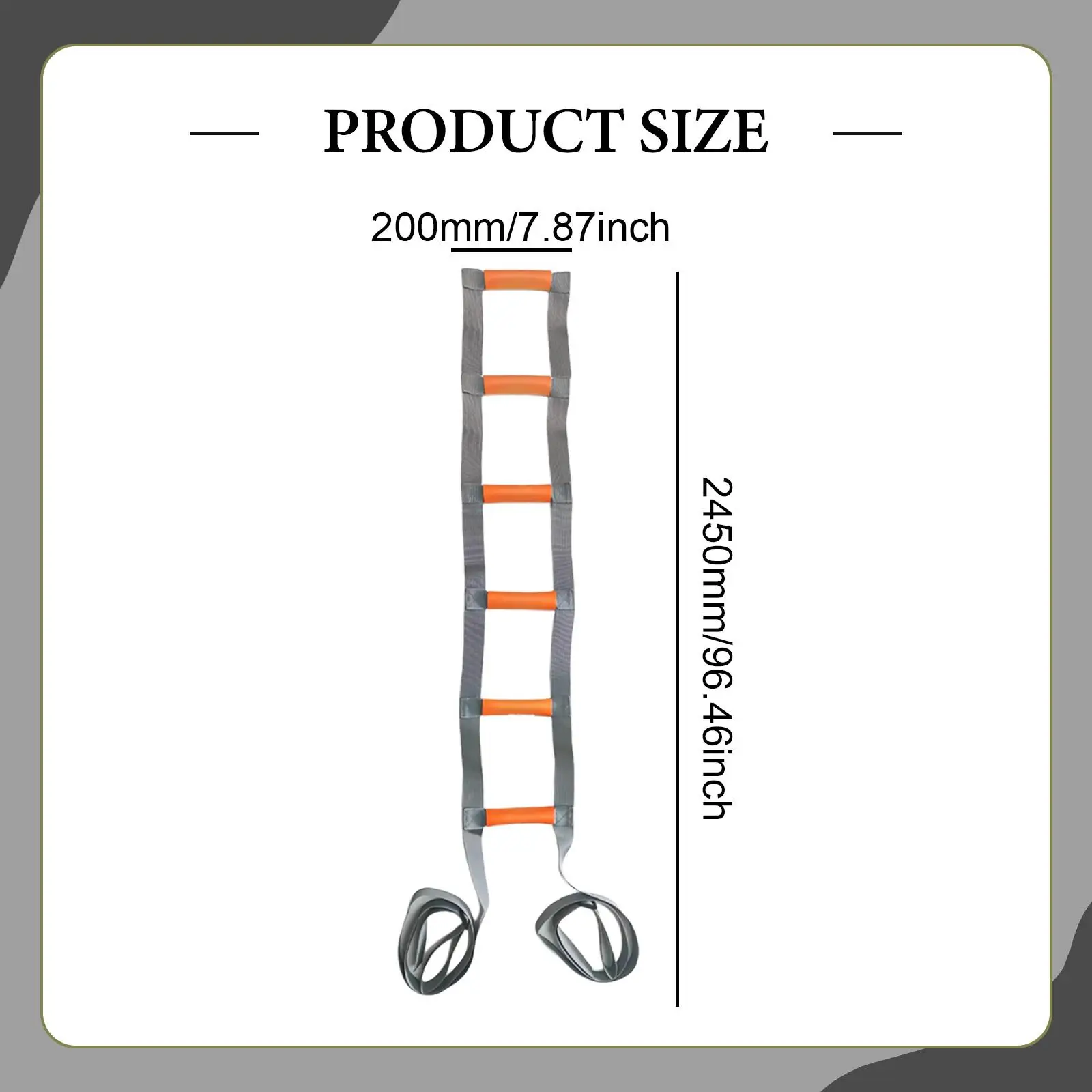 Elderly Bed Ladder Assist Strap Nylon Rope with Multiple Handles for Sit Up Support Bedridden Lifting Aid Portable Household