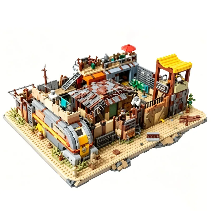 3709 PCS Post-Apocalyptic Settlement Building Blocks Desert Camp Diorama Assembly Model Toy Gift For Adults Home Decoration