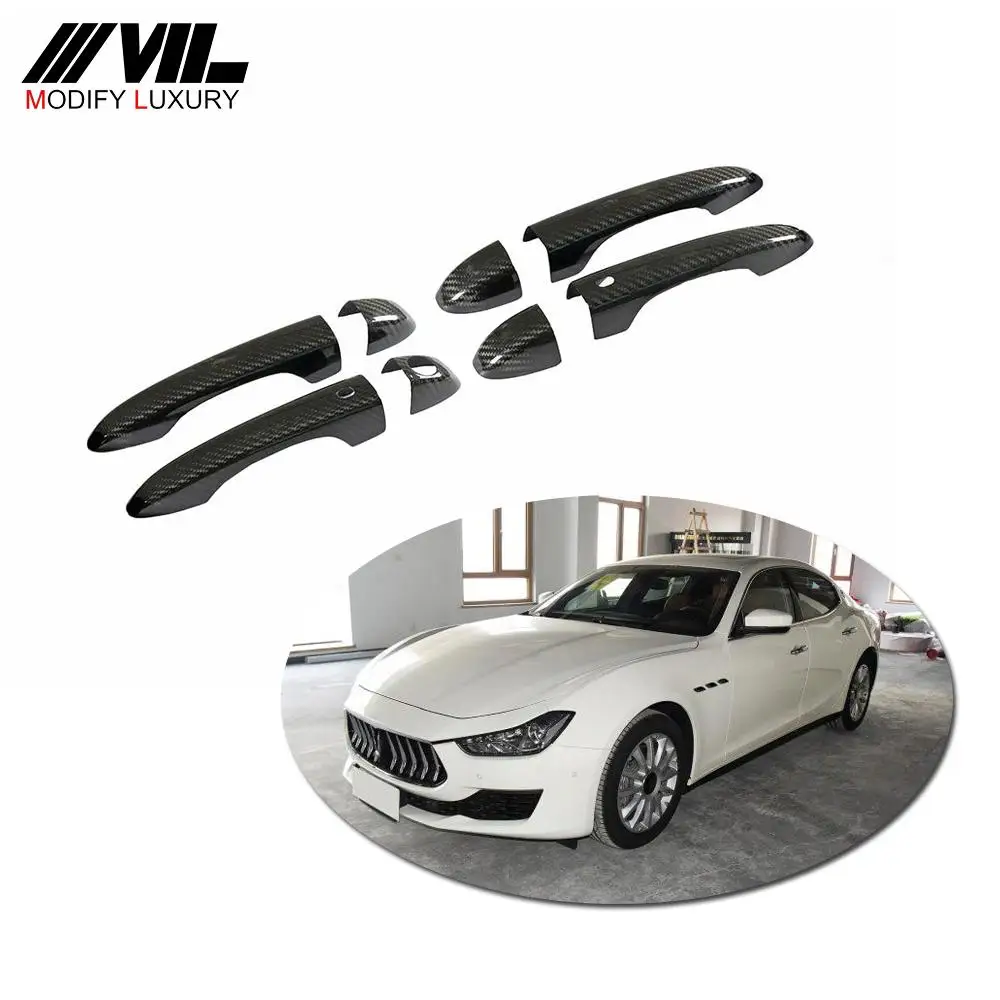 

Suitable for Maserati GHIBLI QUATTROPORTE LEVANTE 2013-2019 Carbon fiber door handle covers