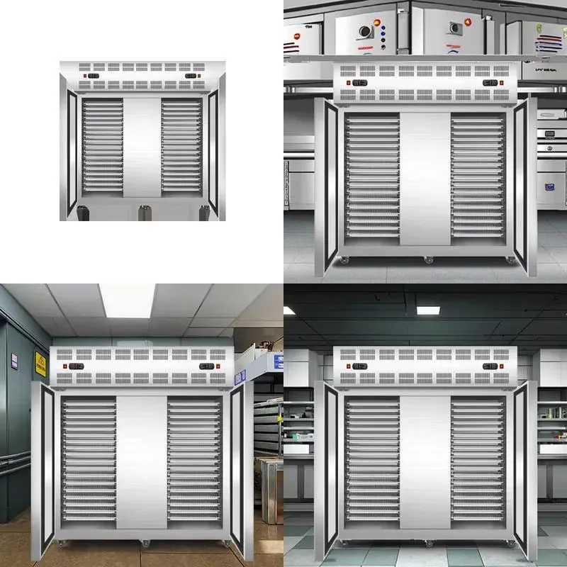 Commercial Air Cooled Double Door Stainless Steel Quick Freezing Refrigerator 45 Digital Display A Plus Refrigeration