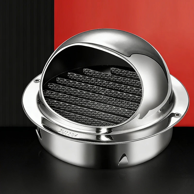 

Wall Exhaust Vent Cover 304 Stainless Steel Fits 60–150mm Rustproof For Wall Ceiling Anti-bird Rat Air Vent Heating Cooling Cap