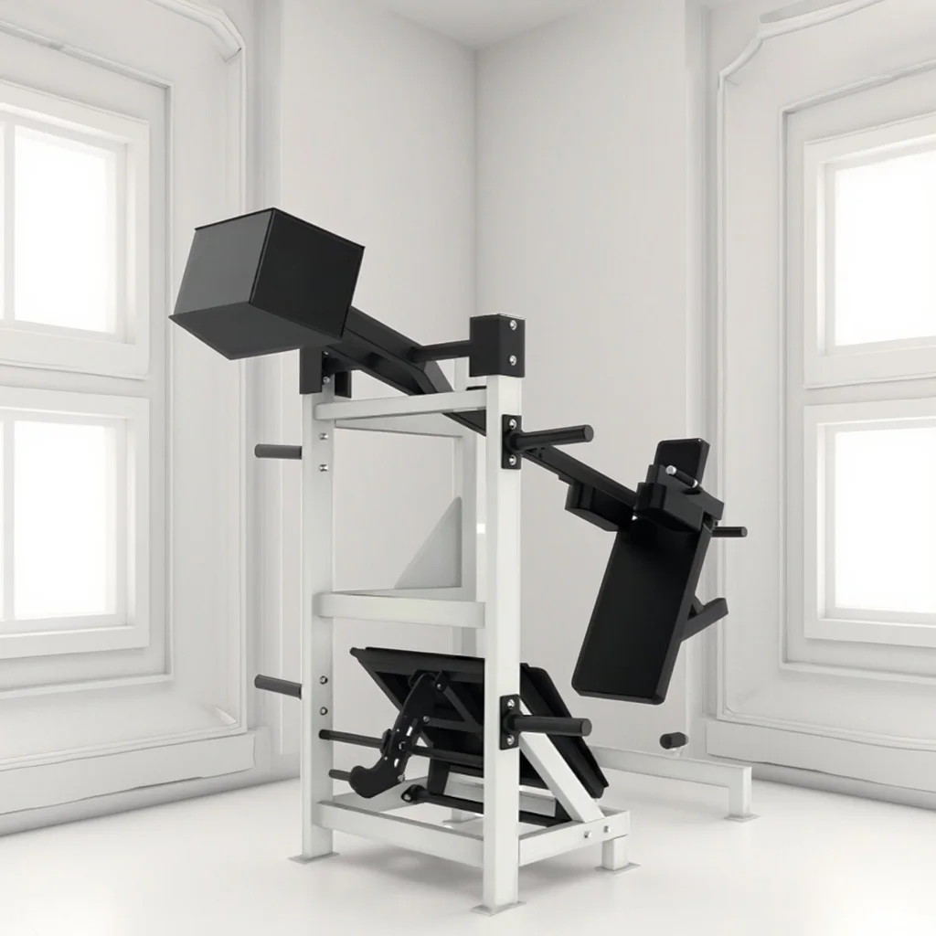 2025 Nuevo producto Comercial Fitness Gym Cargador plano Swing Squat Trainer Equipo de gimnasio Prensa de piernas de 45 grados