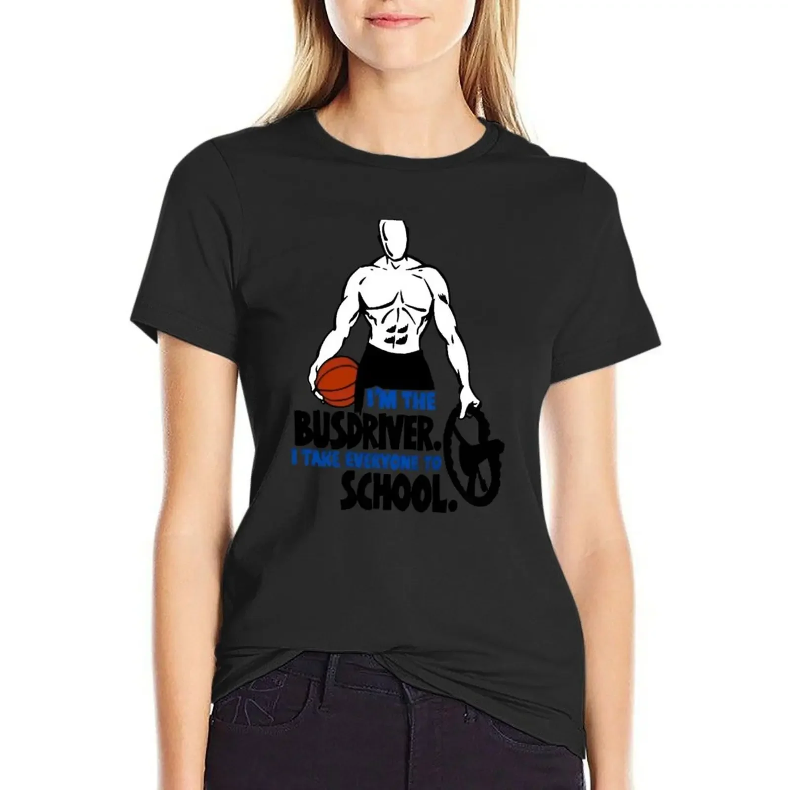 

And1 Street Ball Freestyle Basketball I am The Busdriver I Take Everyone To School And T-Shirt graphics t-shirts for Women pack