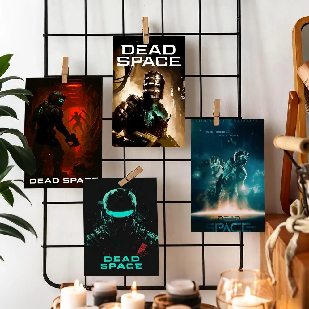 Game D-Dead Space Painting Calligraphy Cotton Canvas Wall Art Poster - Aesthetic Painting for Living Room Bedroom Home Decor