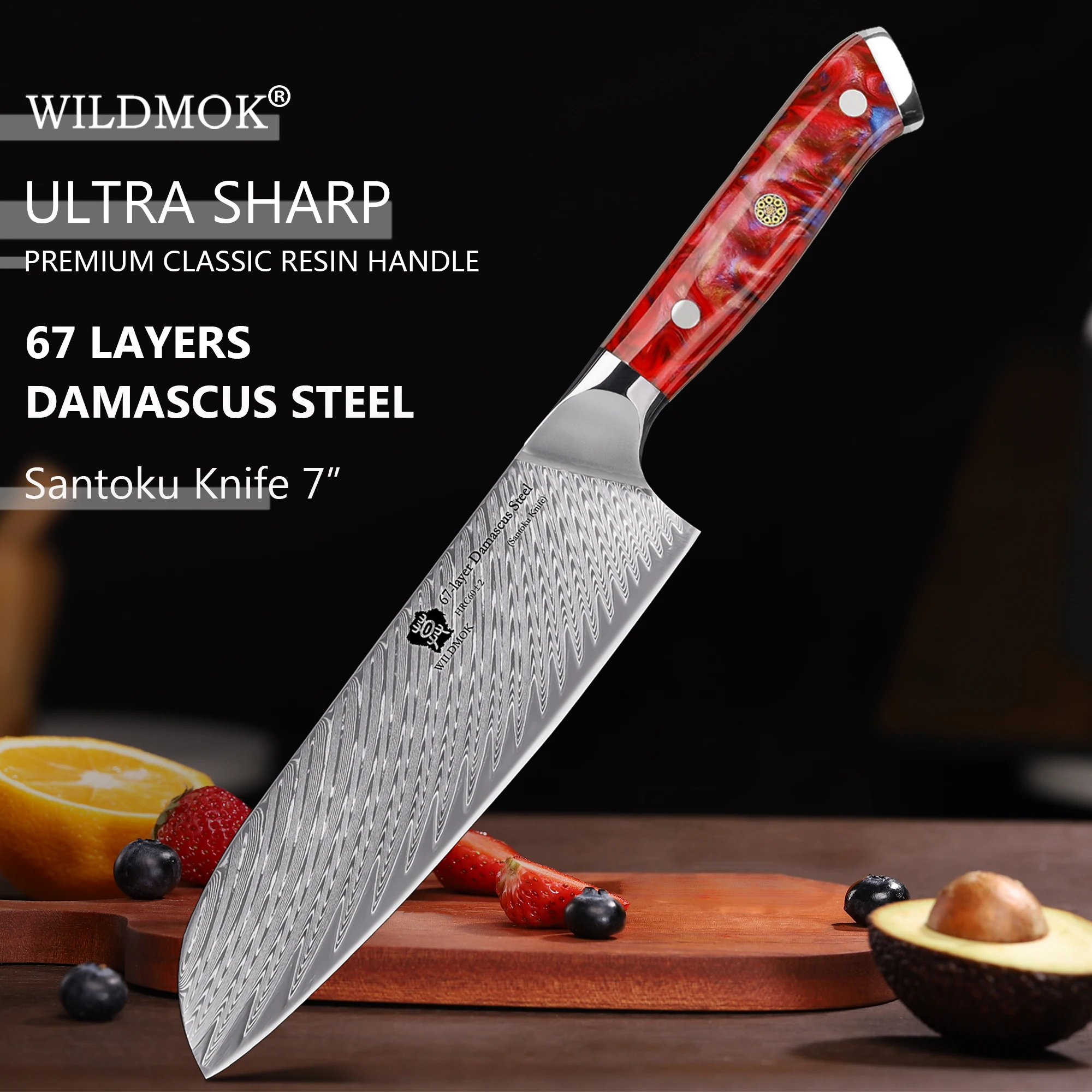 WILDMOK Santoku Knife 7