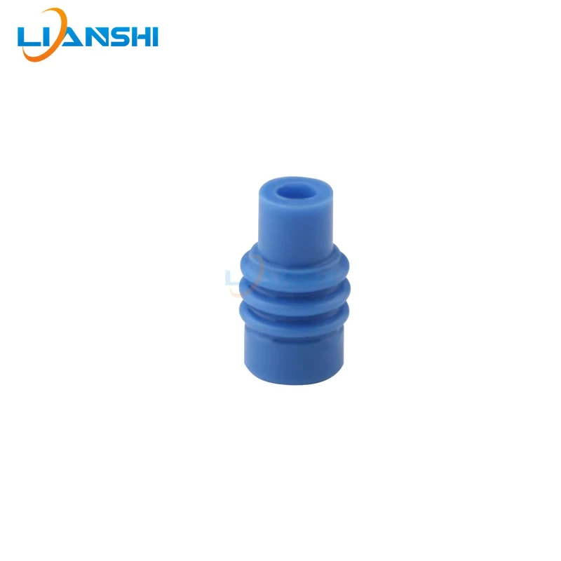 7165-1565 Automotive connector waterproof plug blue micro-oil silicone waterproof plug hole