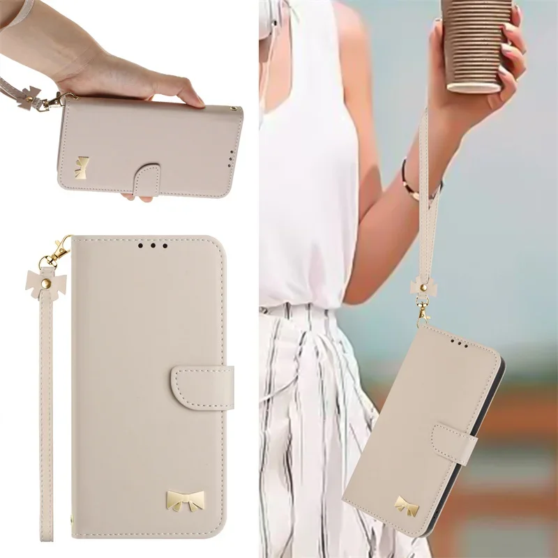 Leder Flip Case für Galaxy S25 Edge S24 Ultra S23 FE S22 Plus A17 A07 A16 A36 A56 A15 A35 A55 Kartensteckplatz Halter Wallet Cover