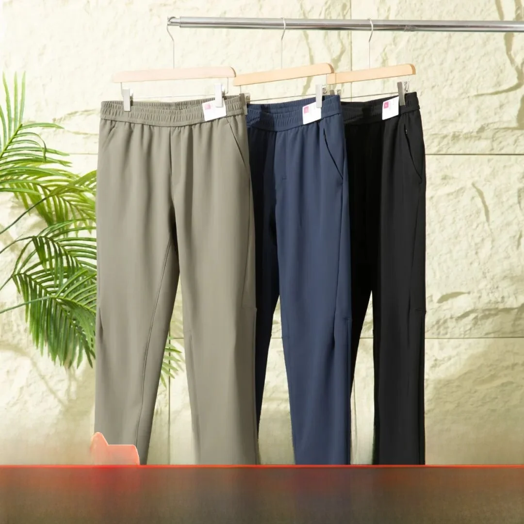 

Готовый на открытом воздухе! 3D пошив! Высококачественная лента! Мужские дышащие эластичные повседневные брюки Qui Dry, модные прямые брюки из полиэфирного волокна