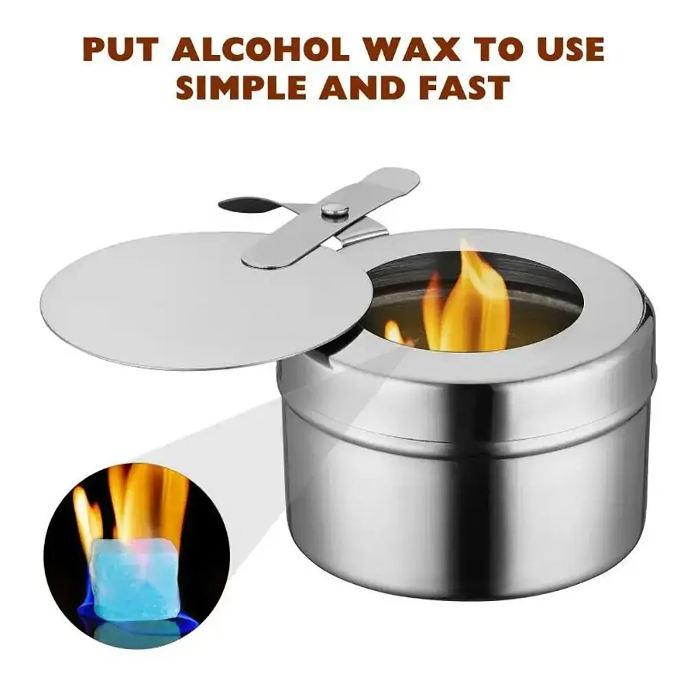 Lebensmittel wärmer Chafing Kraftstoff halter kleines Buffet wärmer Chafer Docht Kraftstoff dosen Geschirr Kraftstoff halter Kraftstoff dosen Chafing Dish Wärmer