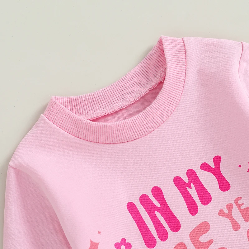 First Birthday Baby Girl Outfit in My One Year Old Era Sweatshirt Fall Long Sleeve Shirt 1St Birthday Girl Clothes