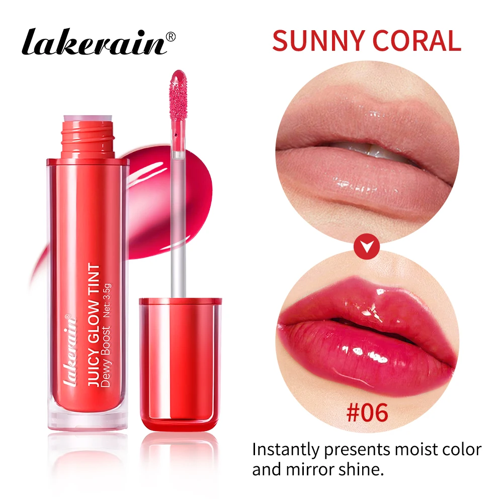 Mirror Glow Lip Gloss Juicy Dewy Lip Tint Hydrating Long Lasting Moisturizing Plumping High Shine Lip Oil Lightweight Soft Makeu
